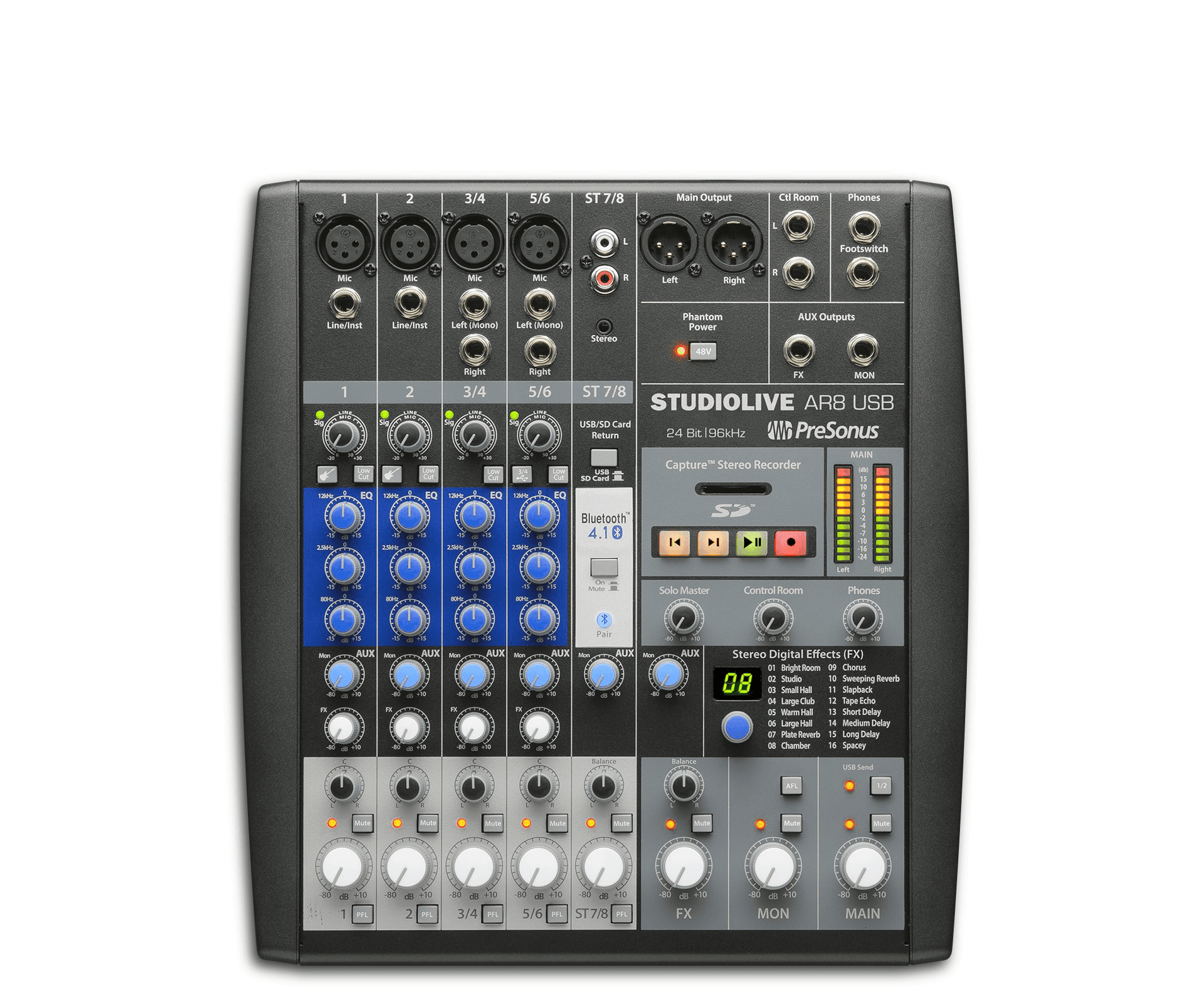 DTM・DAW PRESONUS StudioLive AR8 USB Hybrid Mixer Amazon.co.jp: PreSonus StudioLive AR8 USBミキサーとオーディオ